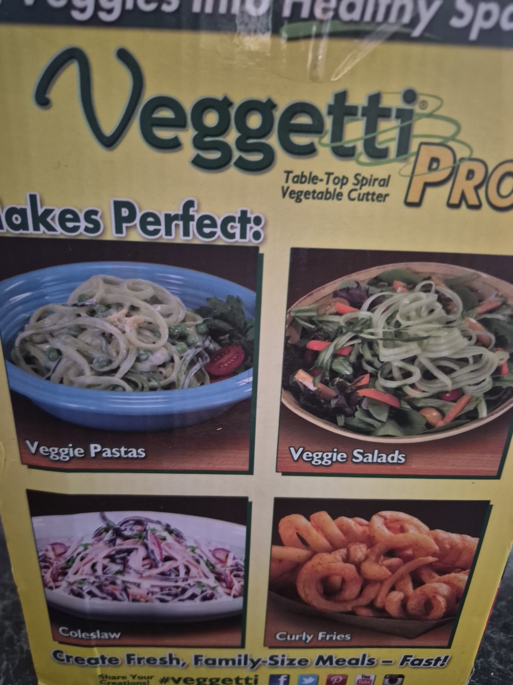 Veggetti Pro Spiral Vegetable Cutter - Green
